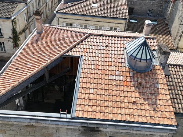 Réfection de toiture avec lanterneau, Bordeaux